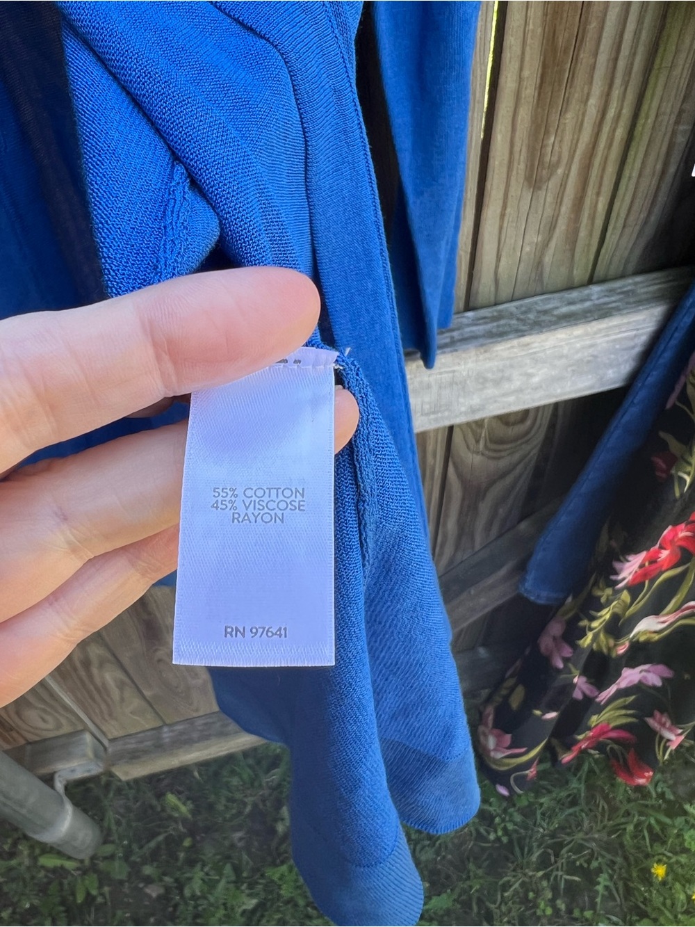 👗J. Jill Blue Lightweight V-Neck Cardigan - Picture 8 of 9